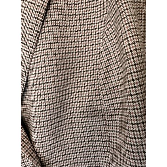 New with Tags Eloquii Plus Brown Houndstooth Open Front Blazer Dress Size 30 - Picture 5 of 15